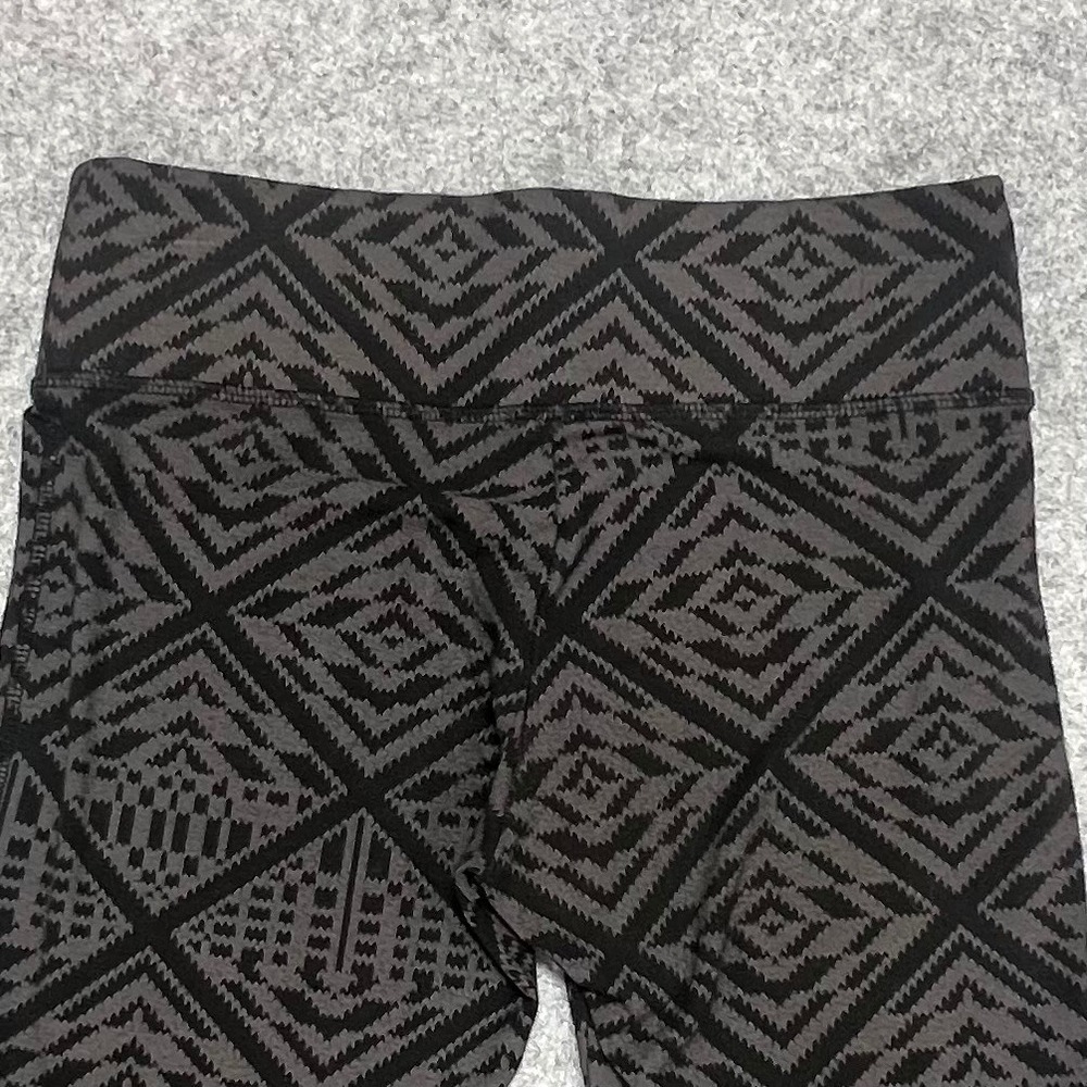 Victorias Secret‎ Grey Black Geometric Tribal Print Leggings Medium Regular M/M